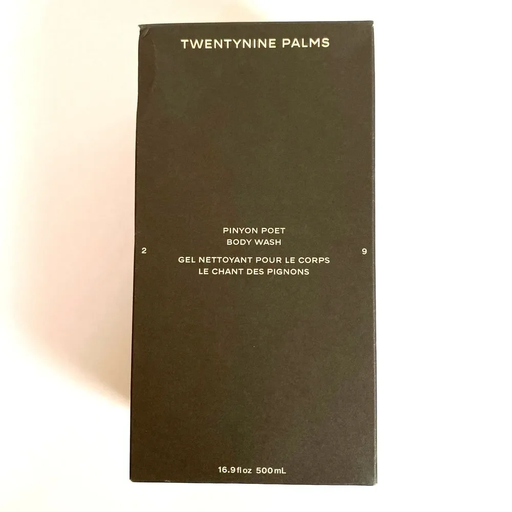 29 Palms Pinyon Poet Body Wash Full Size 16.9 Fluid Oz Vegan Cruelty Free NIB